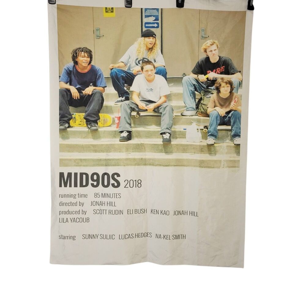 Mid90s Movie Poster 30x40 Jonah Hill A24 Promo Fabric Retro Indie Skate Grunge